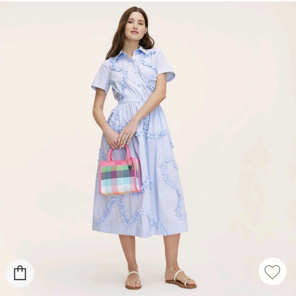 Kate Spade x Target Ribbon Short Sleeve Midi ShirtDress - Picture 3 of 7